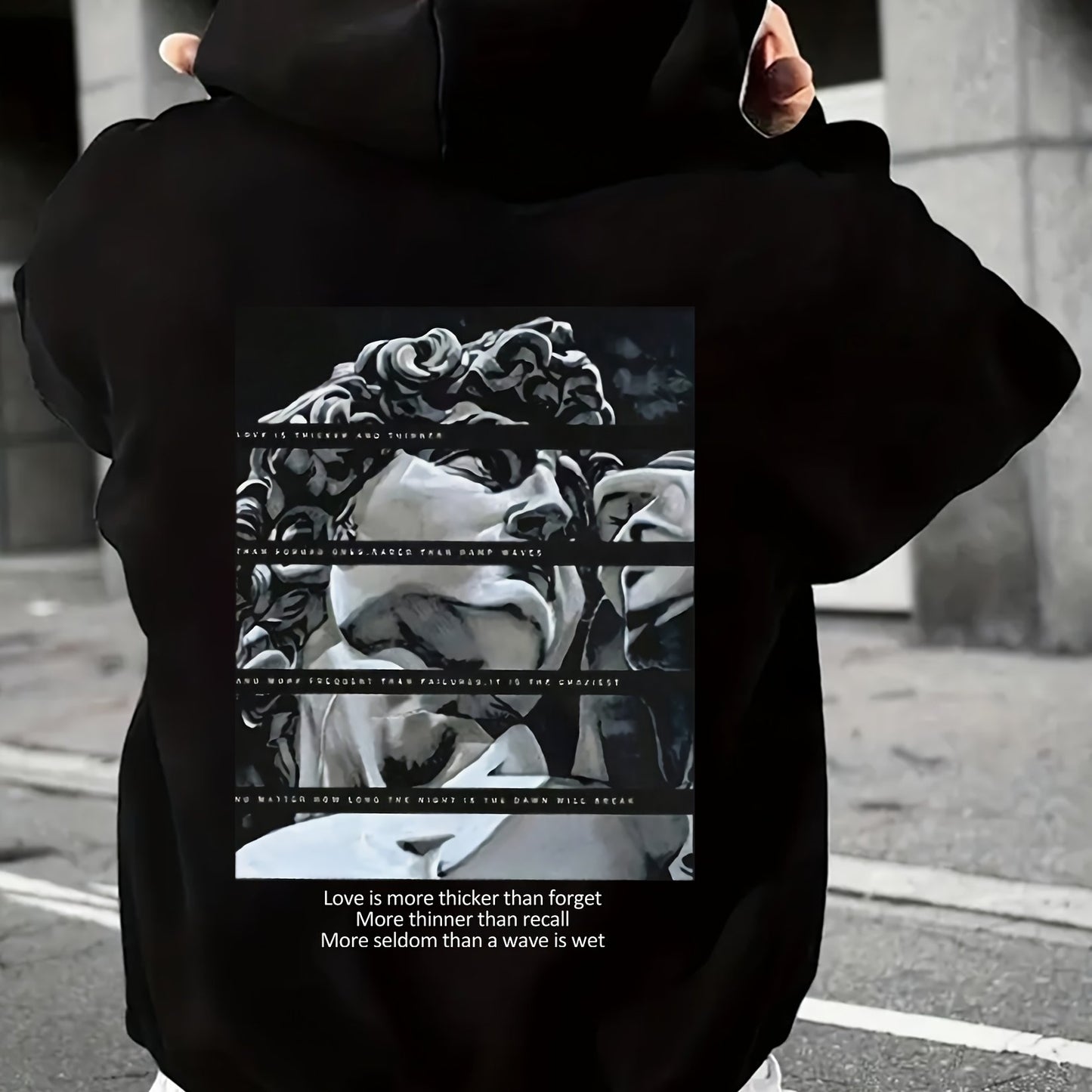 Sudadera con Capuchacon Estampado de David