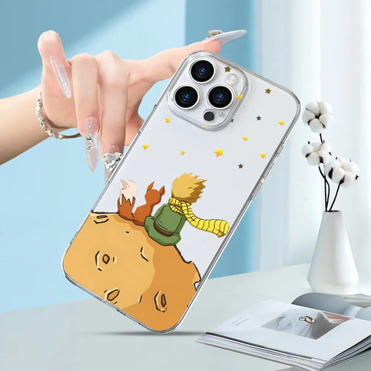 Príncipe Pequeño y un zorro bajo el cielo