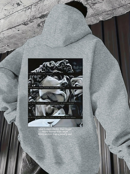 Sudadera con Capuchacon Estampado de David