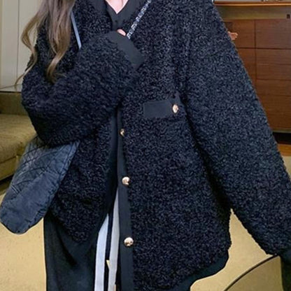 Abrigo de estilo shearling