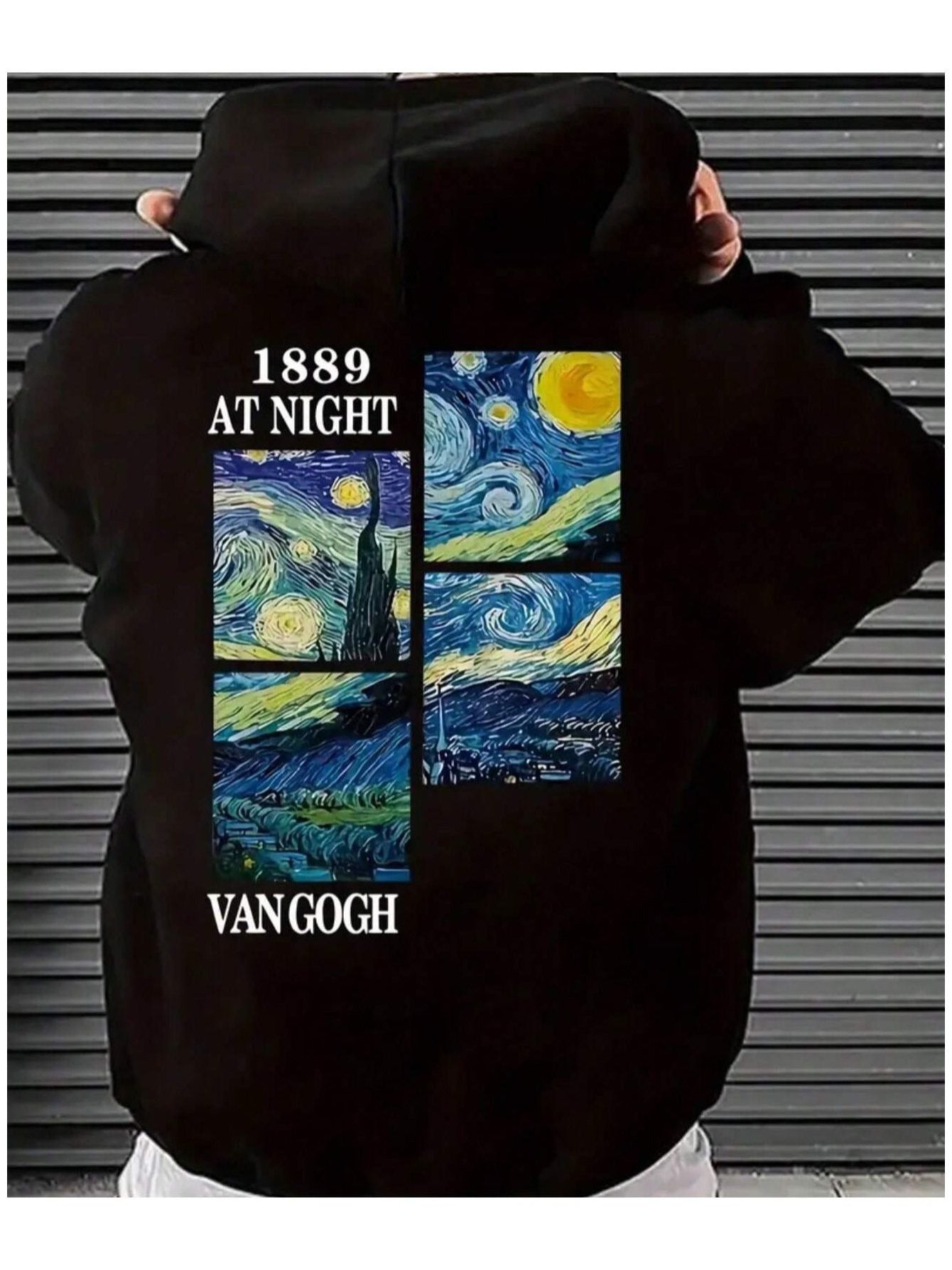 Suéter con capucha starry night