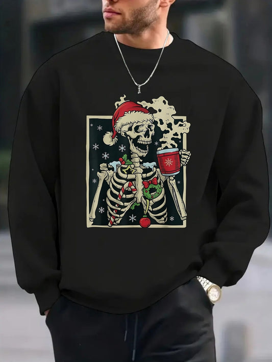 Hombres Halloween Skull Christmas