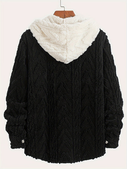 Chaqueta con Capucha de Felpa Polar