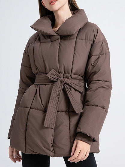 Abrigo acolchado versátil y holgado para mujer