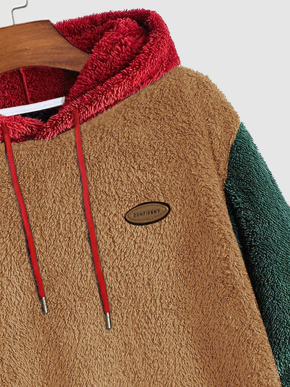 Sudadera con Capucha de Peluche Multicolor