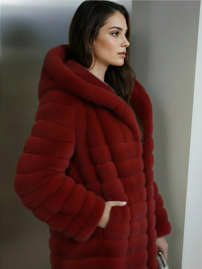 Abrigo de piel sintética