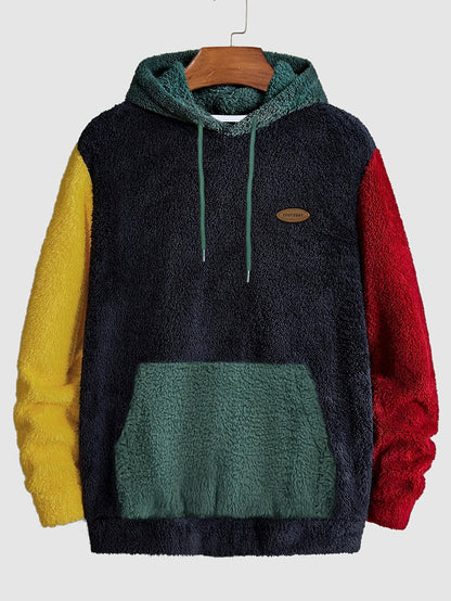 Sudadera con Capucha de Peluche Multicolor