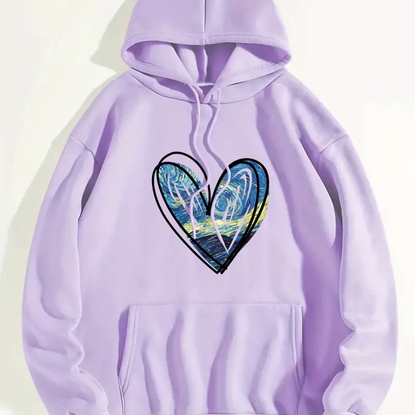 Capucha Térmica con Estampado de Corazón