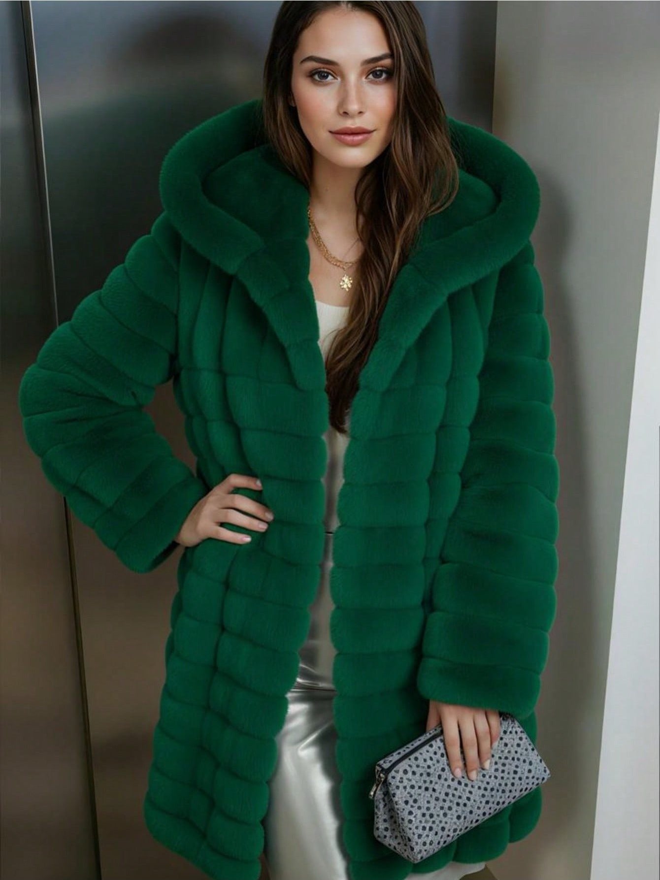 Abrigo de piel sintética