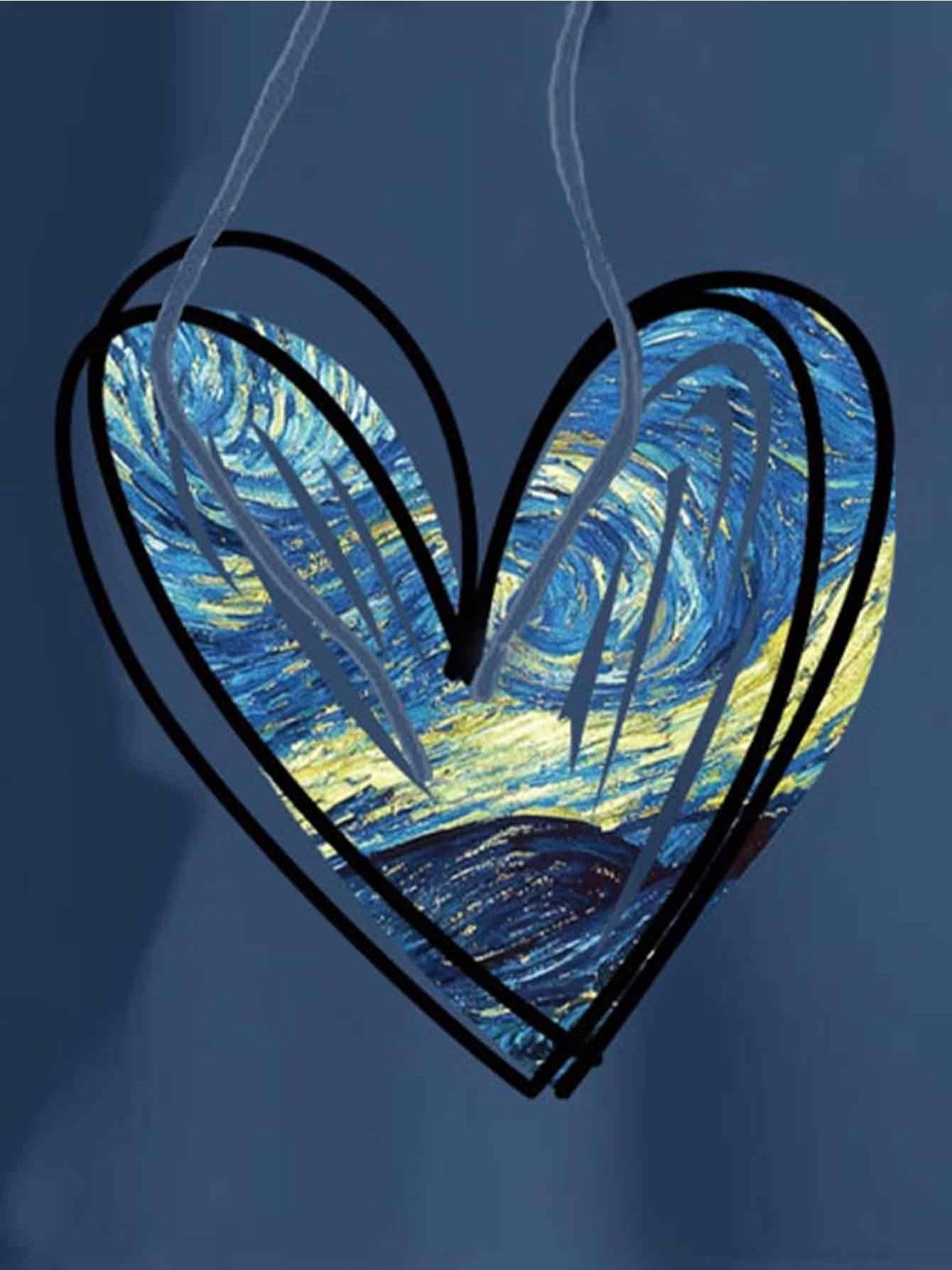 Capucha Térmica con Estampado de Corazón