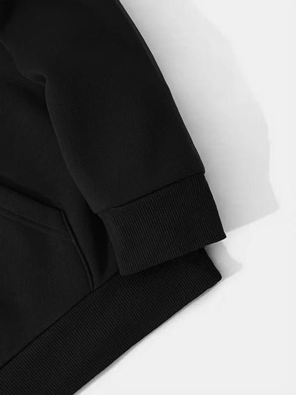 Sudadera con Capucha Brújula y Alas Góticas