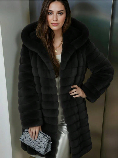 Abrigo de piel sintética