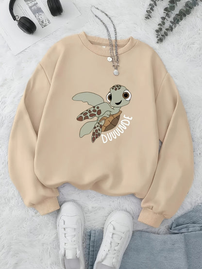 Sudadera de cuello redondo para mujer