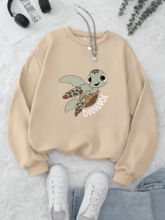 Sudadera de cuello redondo para mujer