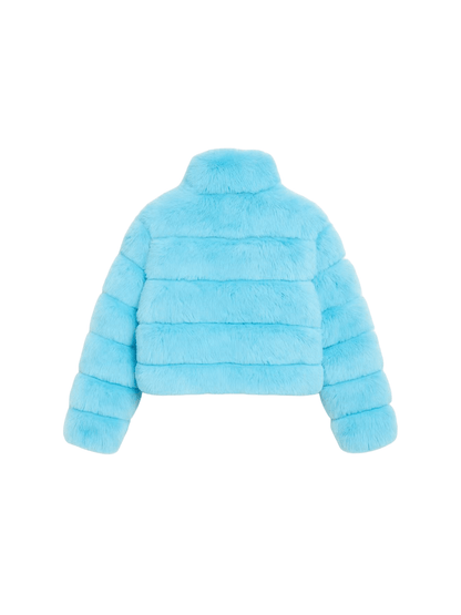 Abrigo Elegante de Piel Sintética