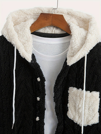 Chaqueta con Capucha de Felpa Polar