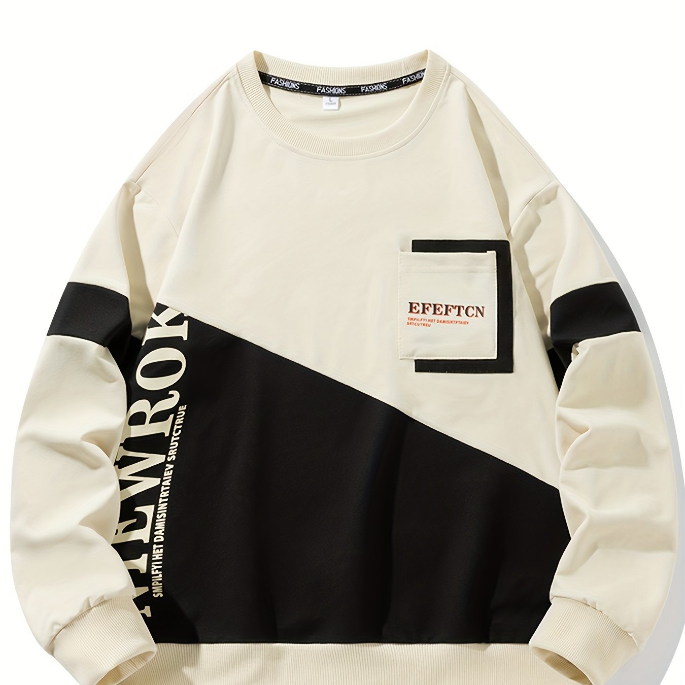 Sudadera deportiva casual de cuello redondo