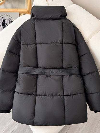 Abrigo acolchado versátil y holgado para mujer