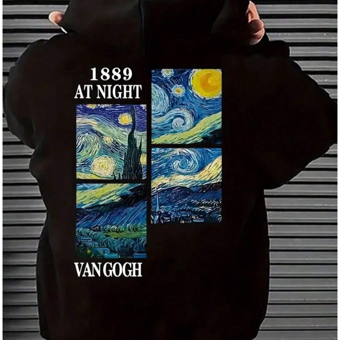 Suéter con capucha starry night