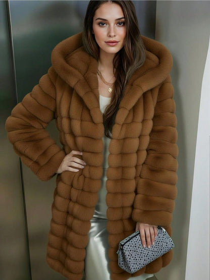 Abrigo de piel sintética