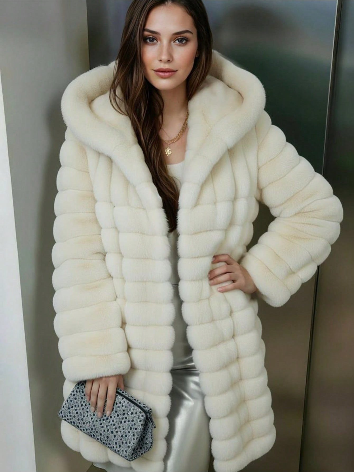 Abrigo de piel sintética