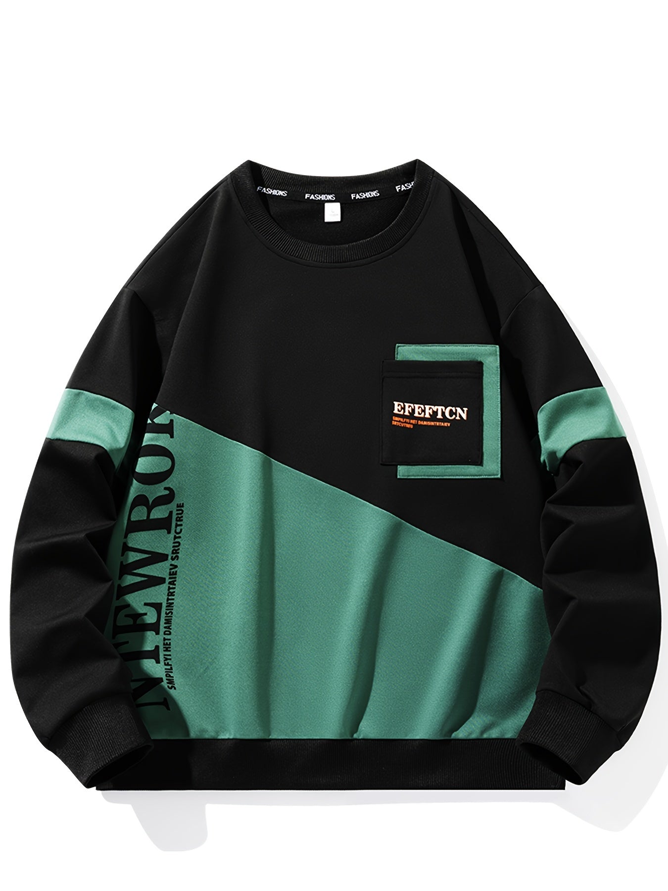 Sudadera deportiva casual de cuello redondo