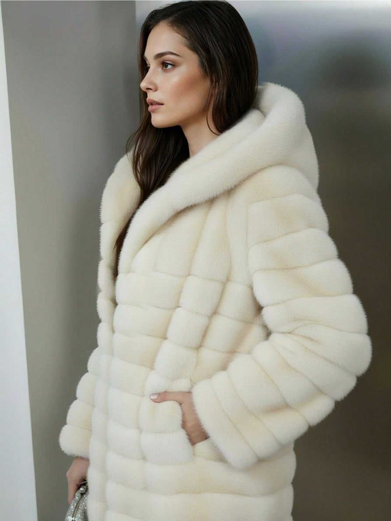 Abrigo de piel sintética