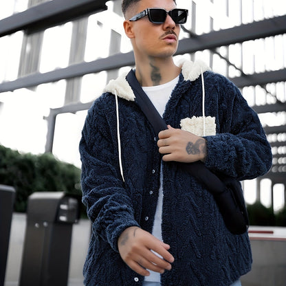 Chaqueta con Capucha de Felpa Polar