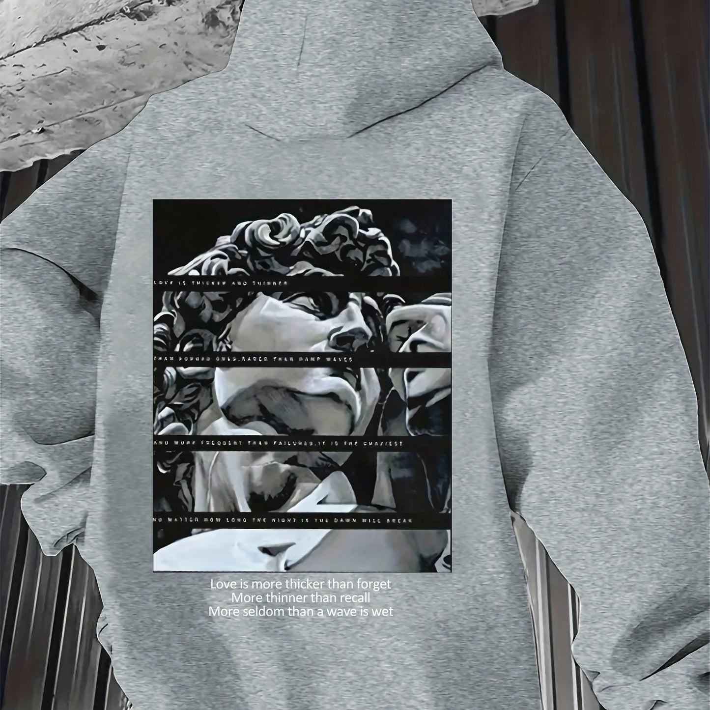 Sudadera con Capuchacon Estampado de David