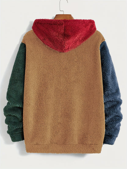 Sudadera con Capucha de Peluche Multicolor