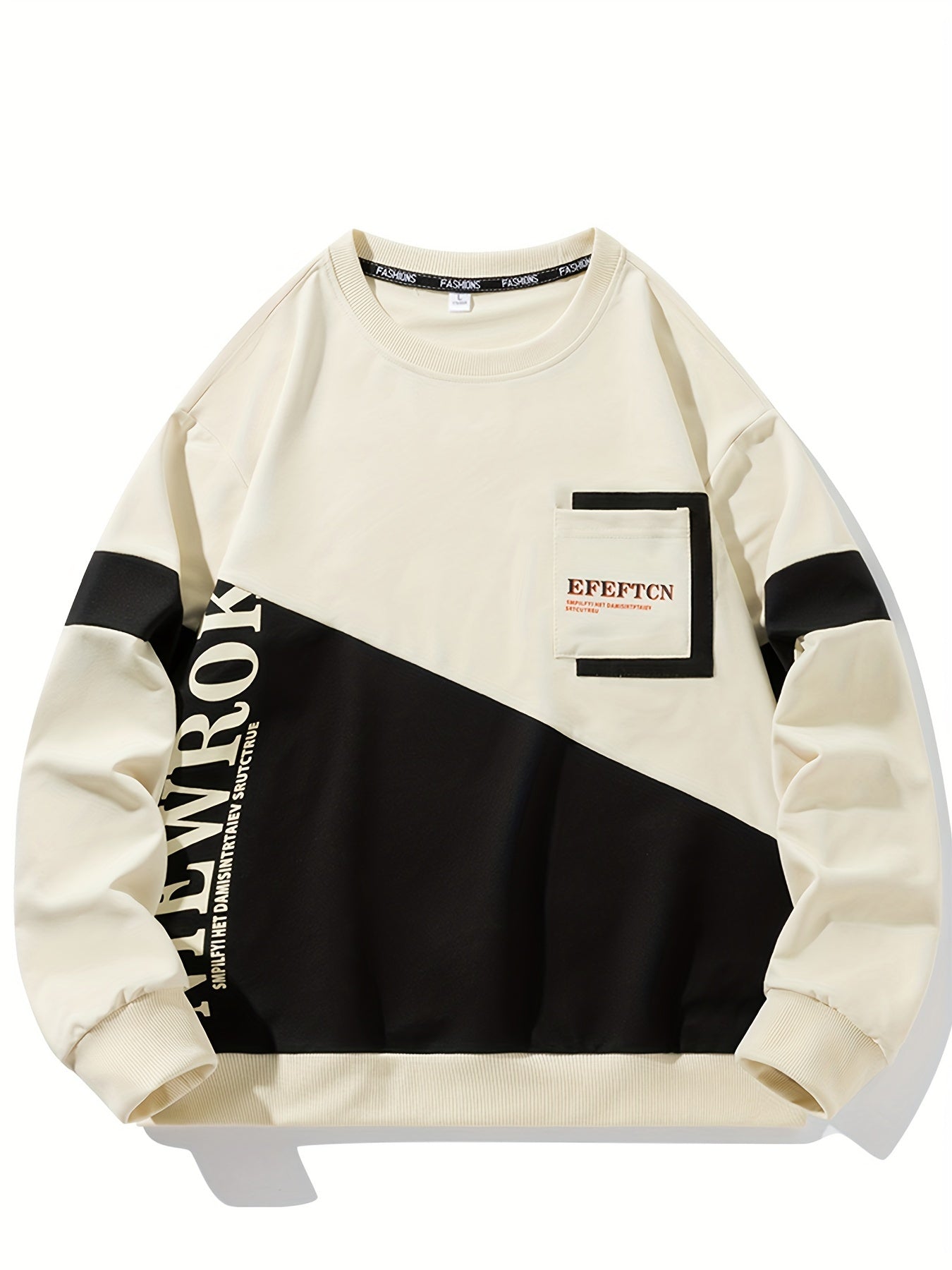 Sudadera deportiva casual de cuello redondo