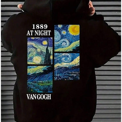 Suéter con capucha starry night