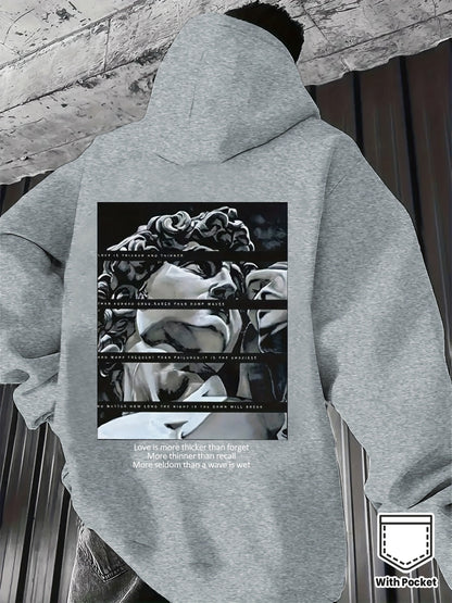 Sudadera con Capuchacon Estampado de David