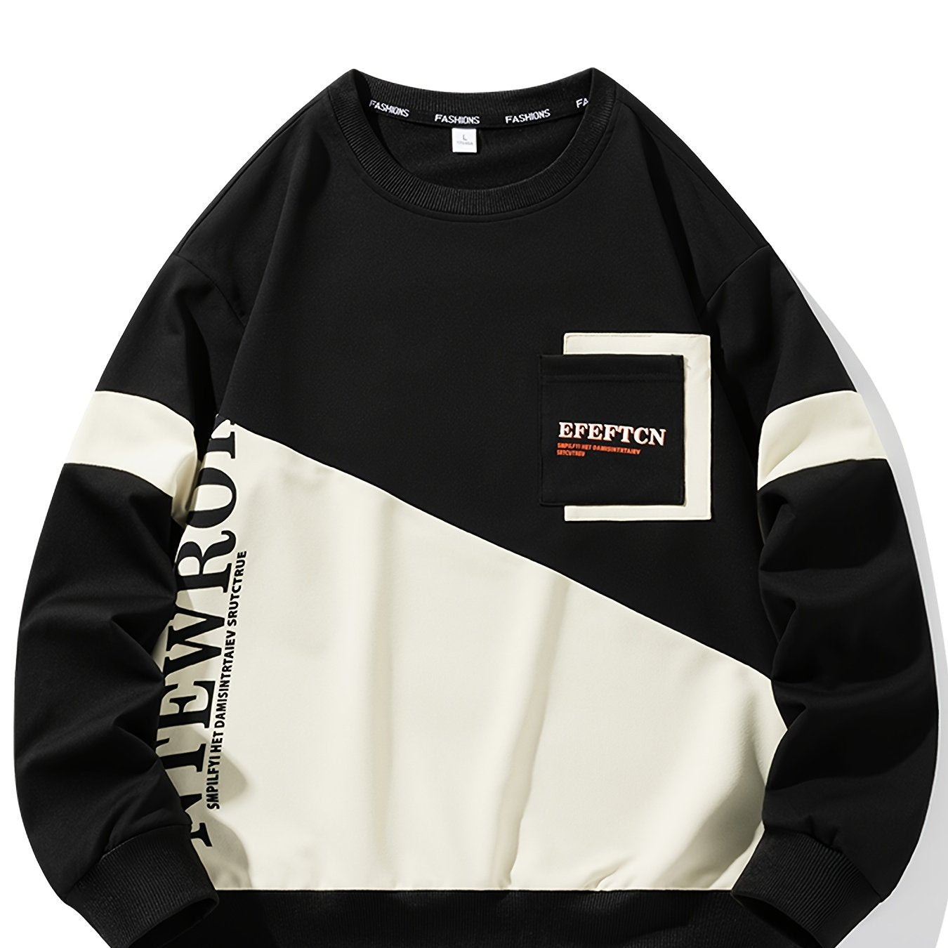 Sudadera deportiva casual de cuello redondo