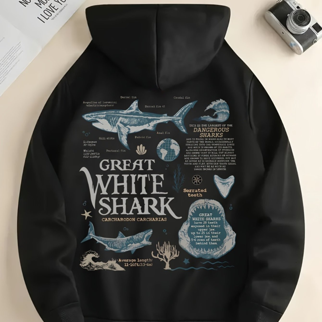 Sudadera para Mujer del Gran Tiburón Blanco