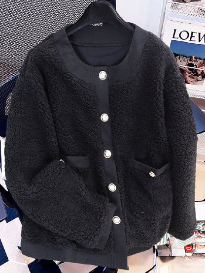 Abrigo de estilo shearling