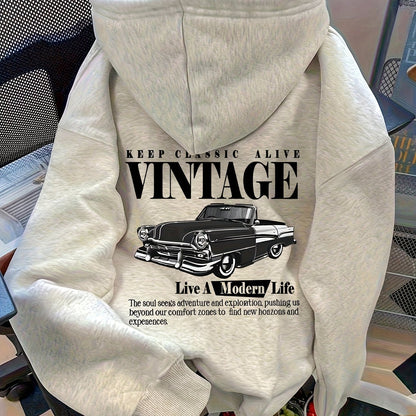 Sudadera con Capucha Vintage para Mujer