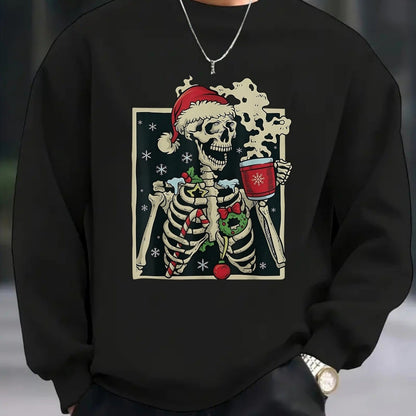 Hombres Halloween Skull Christmas