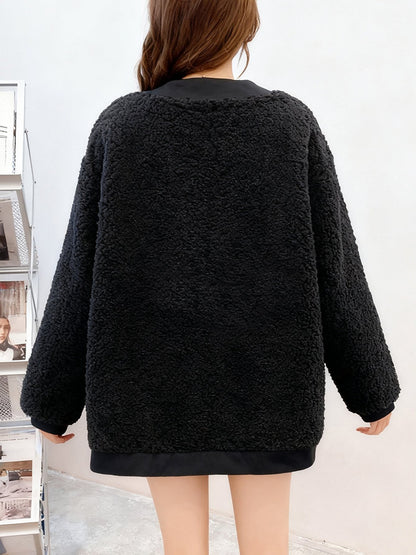 Abrigo de estilo shearling