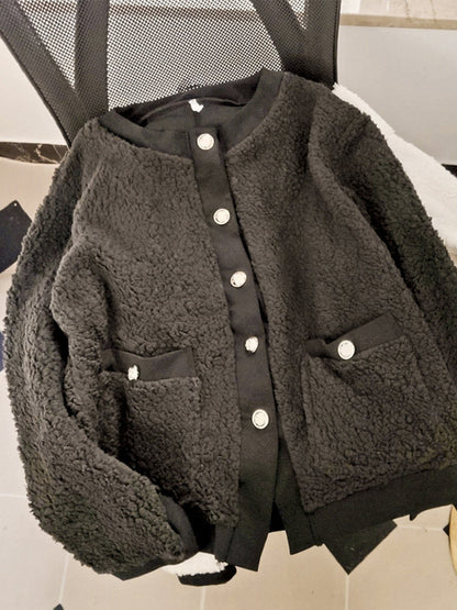 Abrigo de estilo shearling