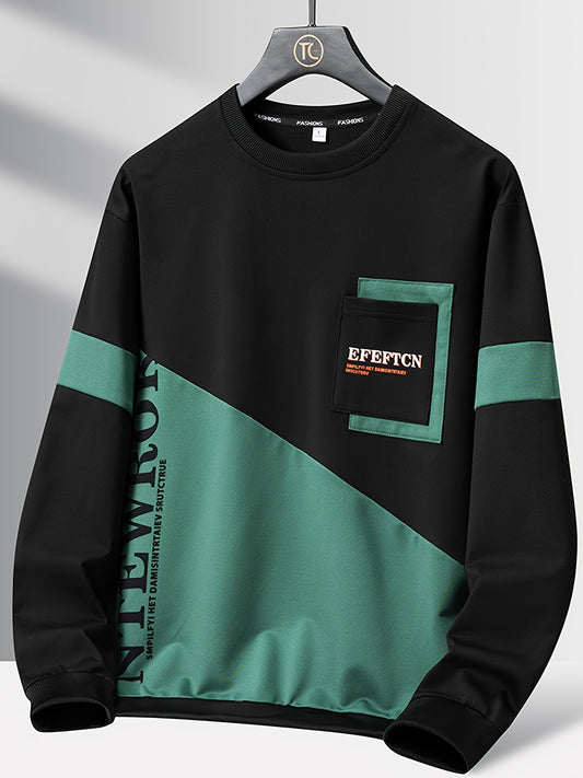 Sudadera deportiva casual de cuello redondo