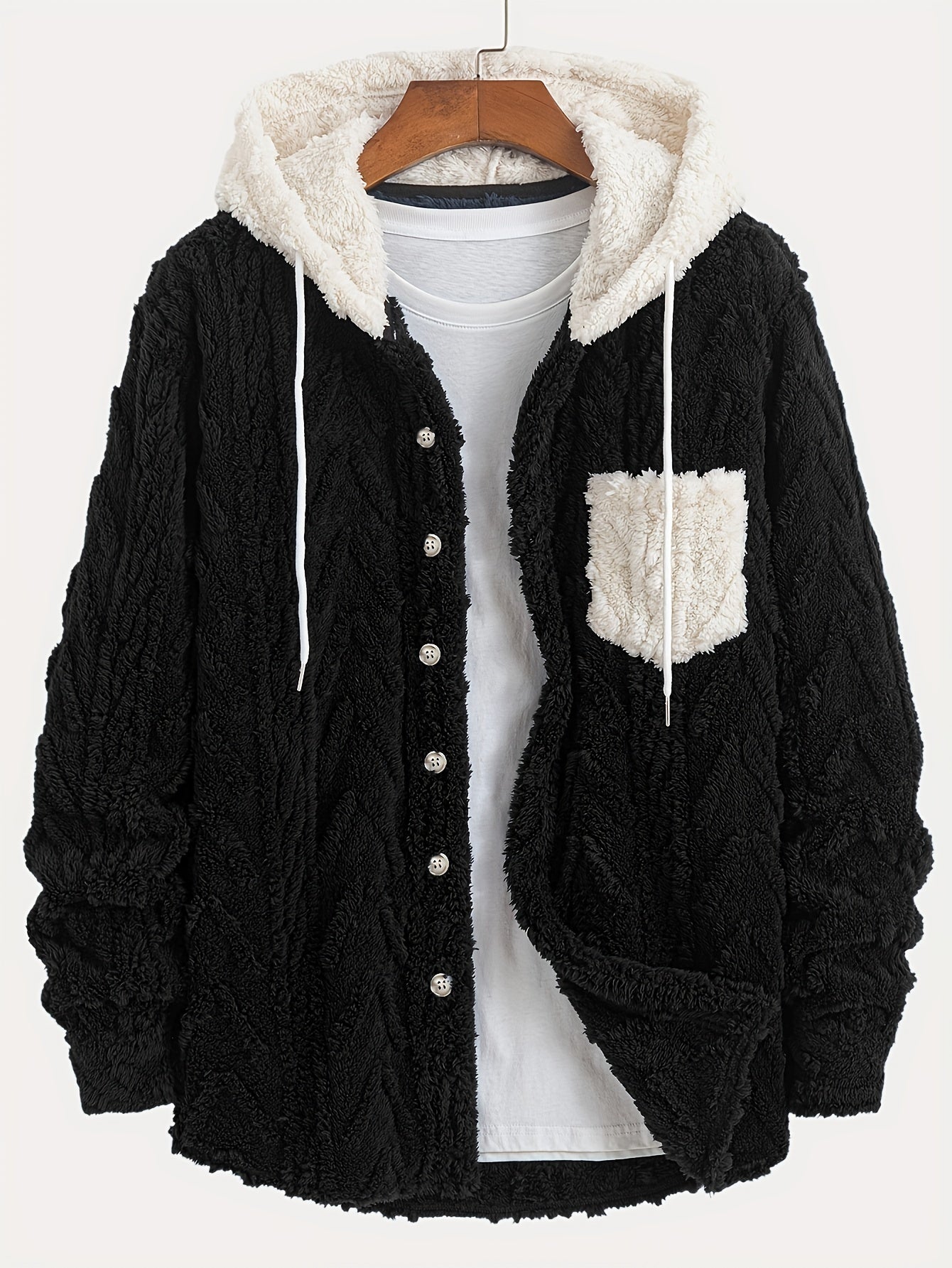 Chaqueta con Capucha de Felpa Polar