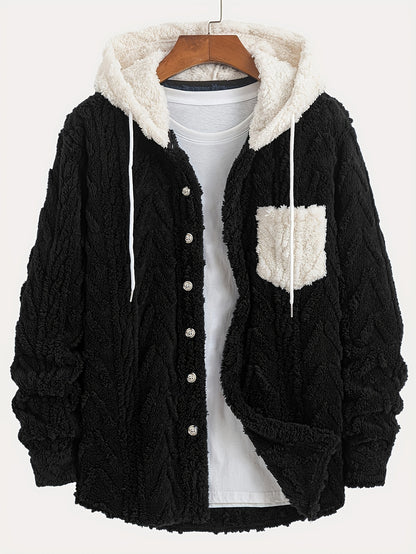 Chaqueta con Capucha de Felpa Polar