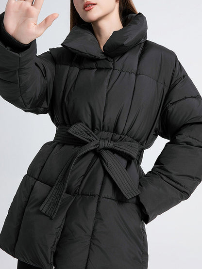 Abrigo acolchado versátil y holgado para mujer