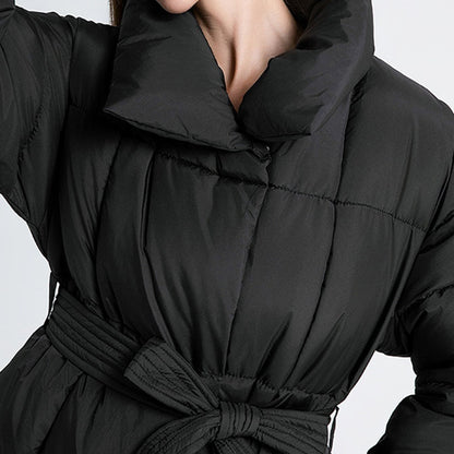 Abrigo acolchado versátil y holgado para mujer