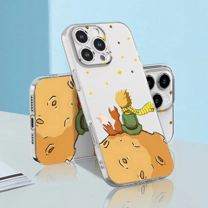 Príncipe Pequeño y un zorro bajo el cielo