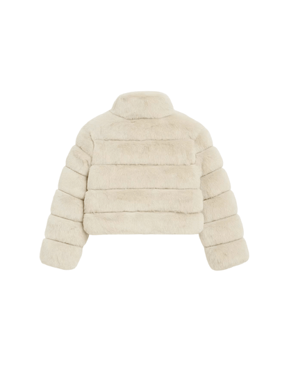 Abrigo Elegante de Piel Sintética