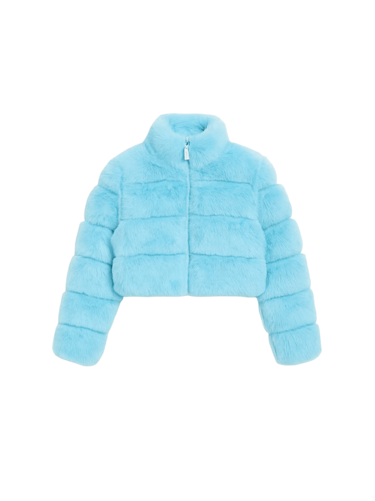 Abrigo Elegante de Piel Sintética