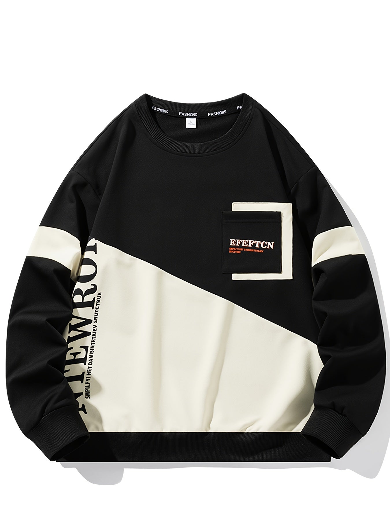 Sudadera deportiva casual de cuello redondo