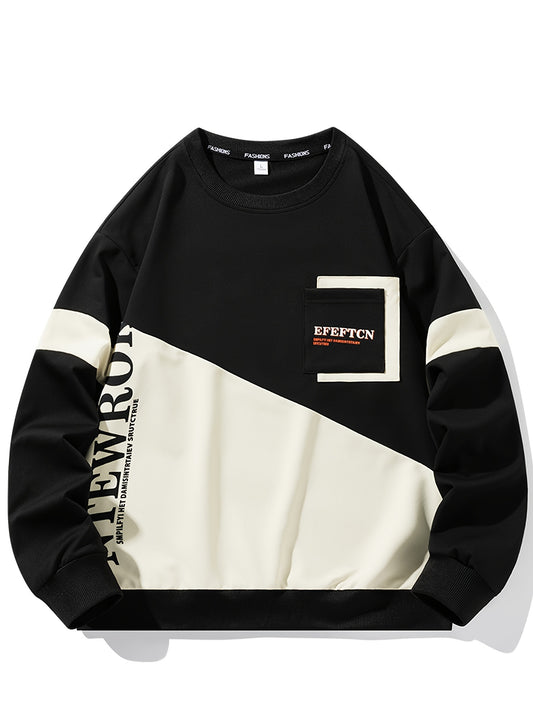 Sudadera deportiva casual de cuello redondo